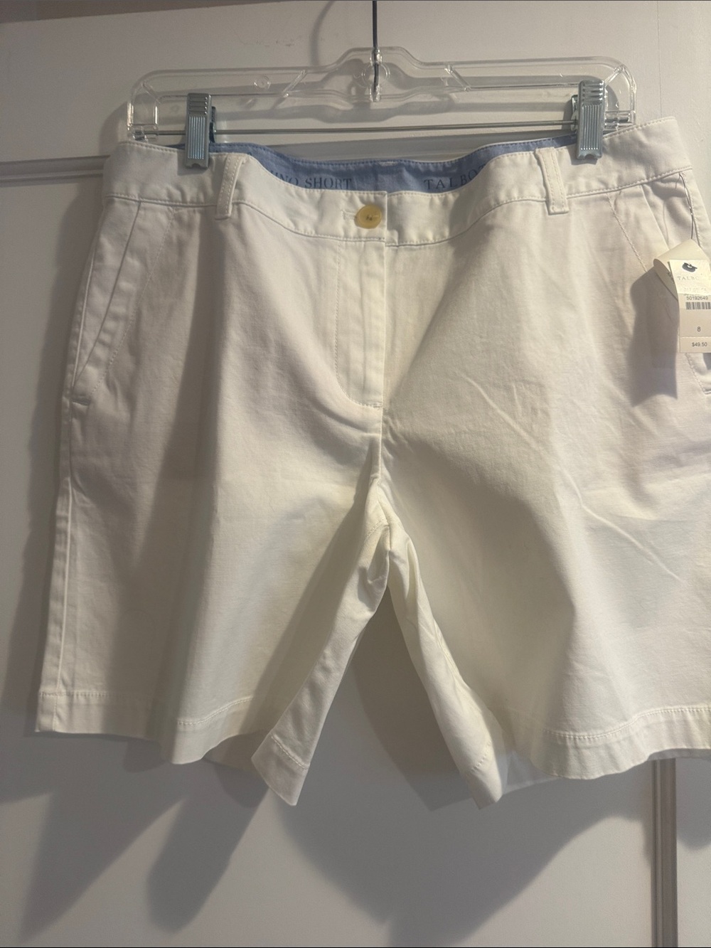 Talbots White Chino Bermuda Shorts
